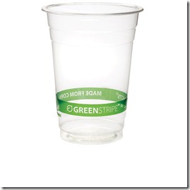 Green Stripe Compostable Cup