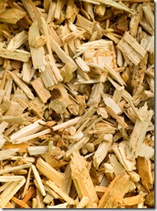Wood chips as biomass feedstock