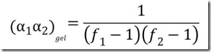 conversion at the gel point equation