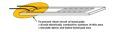 Figure 2--Insulate bond pad area of dielectric sensor