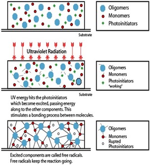 UV Curing Schematic