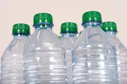 Polyethylene terephthalate (PET) water bottles