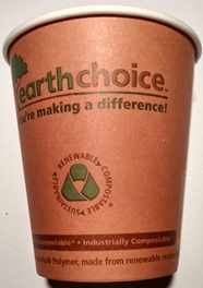 industrially compostable cup